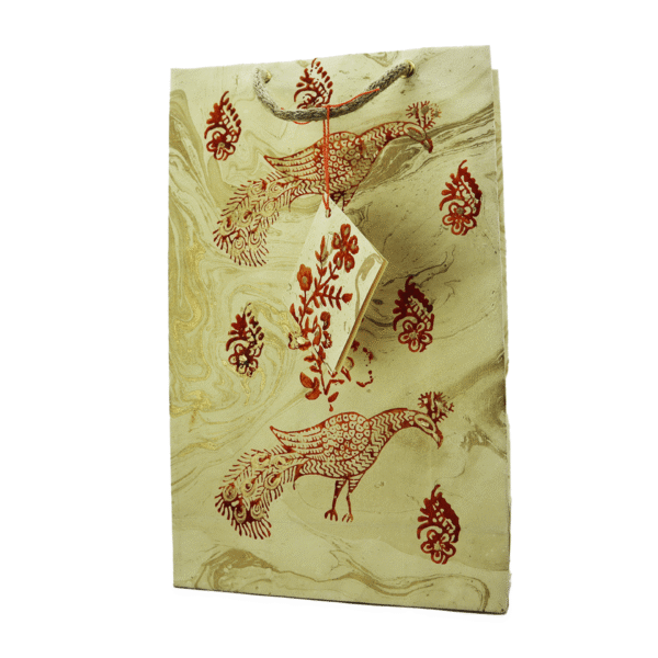 HALF SHEET VERTICAL BAG WITH BLOCK PRINT